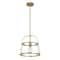 Hello Honey® Fallon Gold Vintage Metal & Clear Glass Ceiling Light